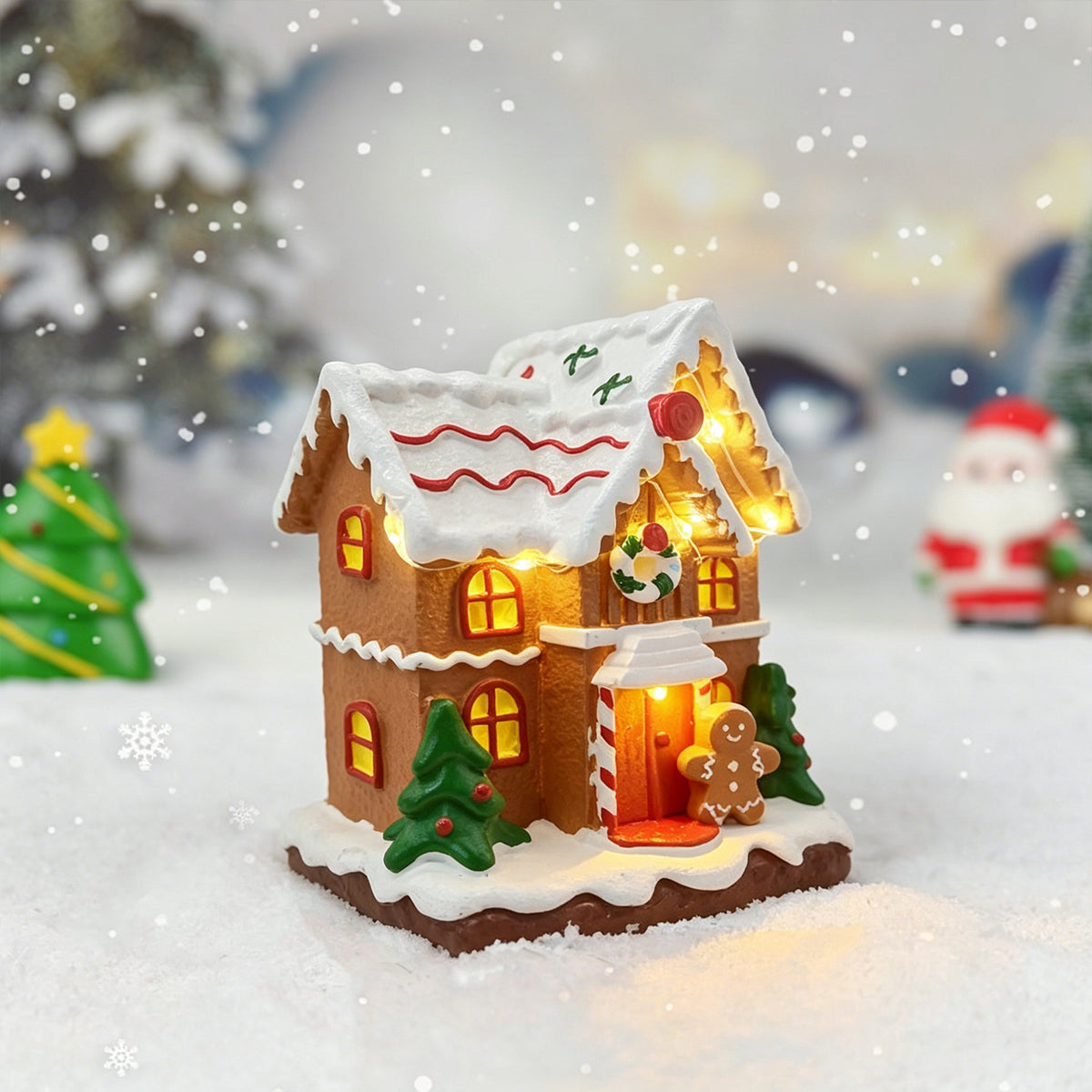 Leuchtendes Weihnachtsdorfdhaus Brehn