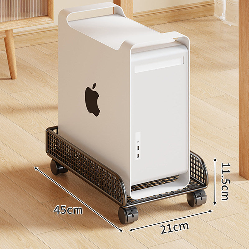Rolling Mesh CPU Tower Stand mit verriegelbaren Rollen