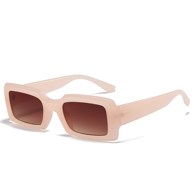 Übergroße geometrische Sonnenbrille mit verlaufenden Gläsern Brehn