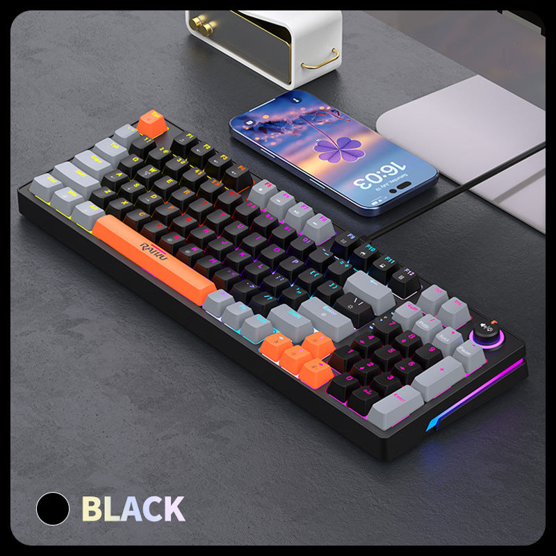 Hintergrundbeleuchtete mechanische Gaming-Tastatur Brehn