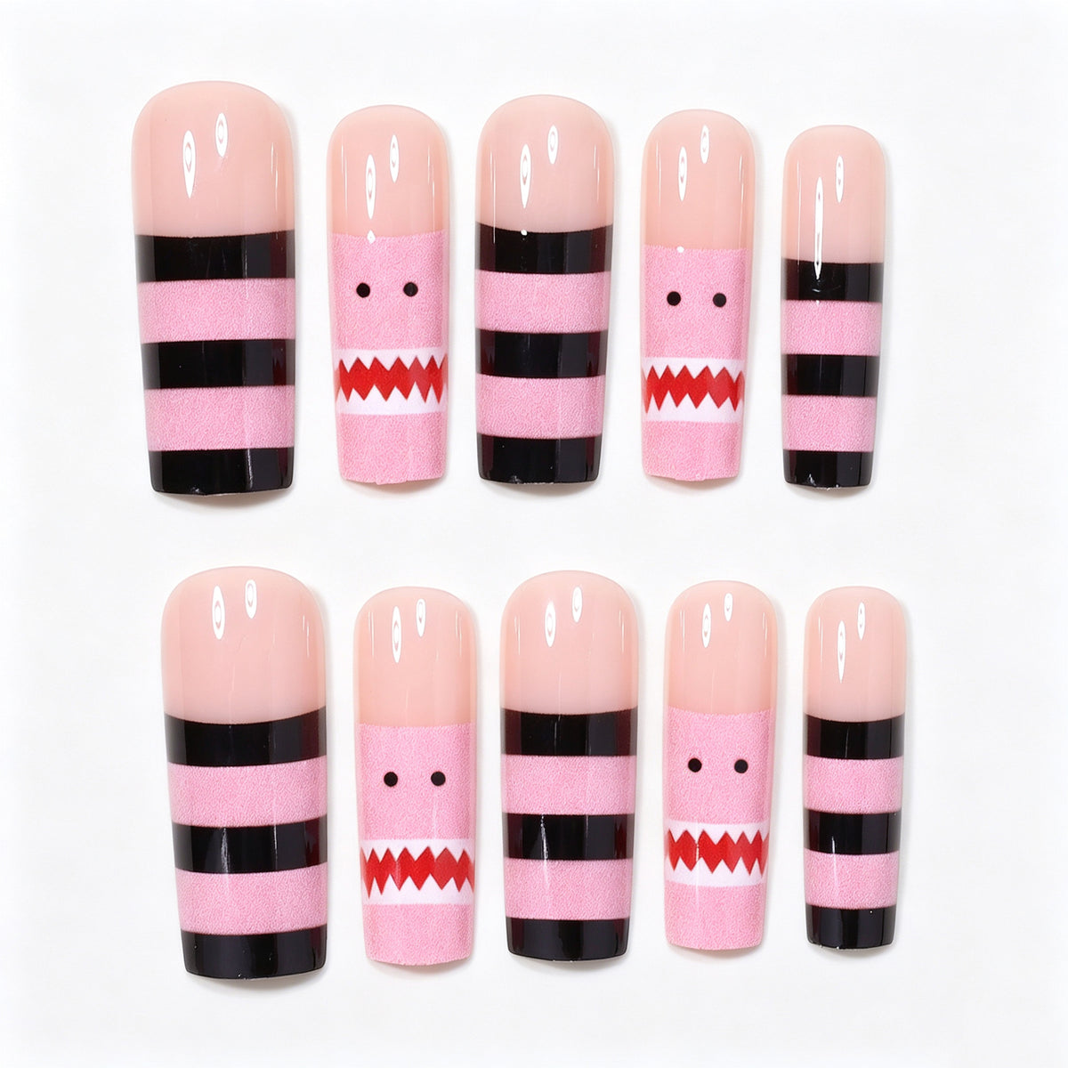 Verspielte Cartoon-Themen-Nagelwraps Brehn