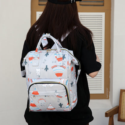 Multi-Zweck Blumenmuster Rucksack Brehn