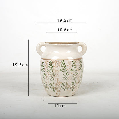 Blumendekorationsgefäß mit verspielter Musterung Brehn