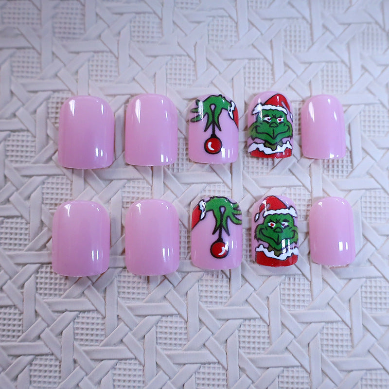 Holiday Grinch Nagelkunst Design Brehn