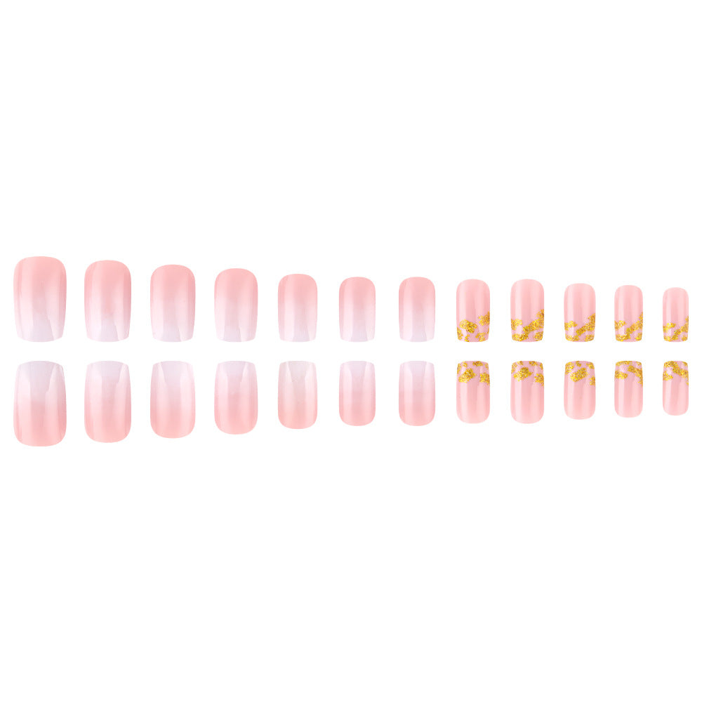 Stylisches Fade Ombre Press-On Nagel Set Brehn