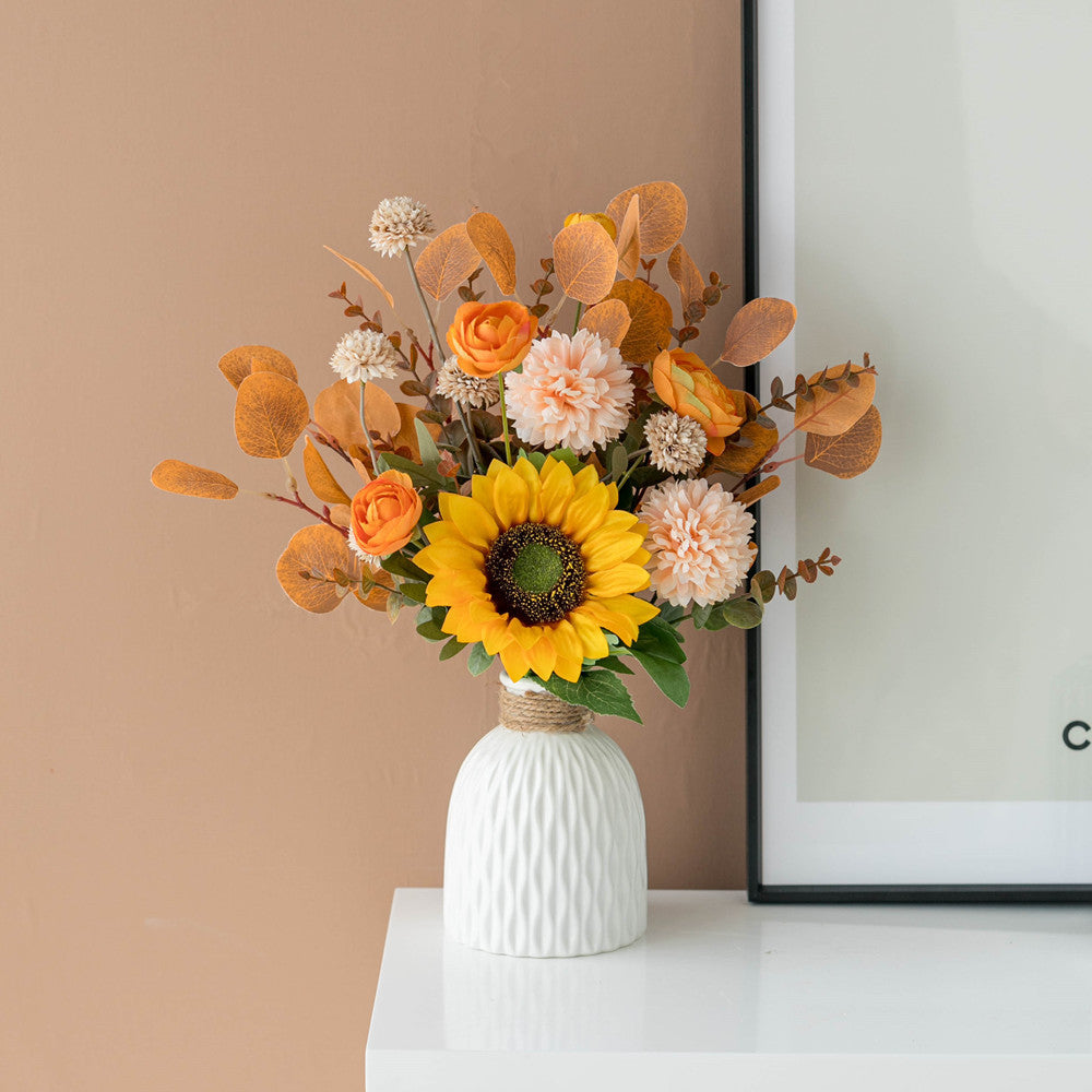 Premium Künstlicher Sonnenblumenstrauß