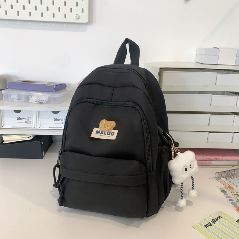 Lässiger Mehrfach-Taschen Schulrucksack