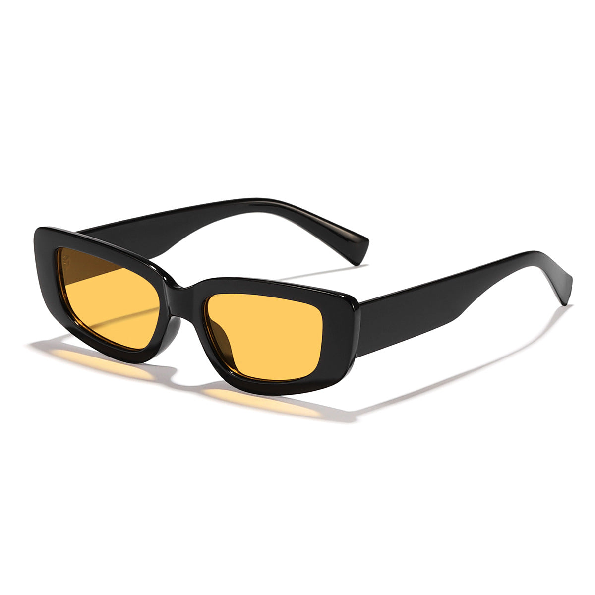 Damen modische Cat-Eye Sonnenbrille mit breitem Kunststoffrahmen und UV-Schutz Brehn