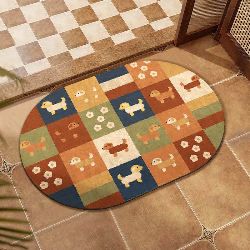 Buntes Patchwork-Design Bodenmatte Brehn