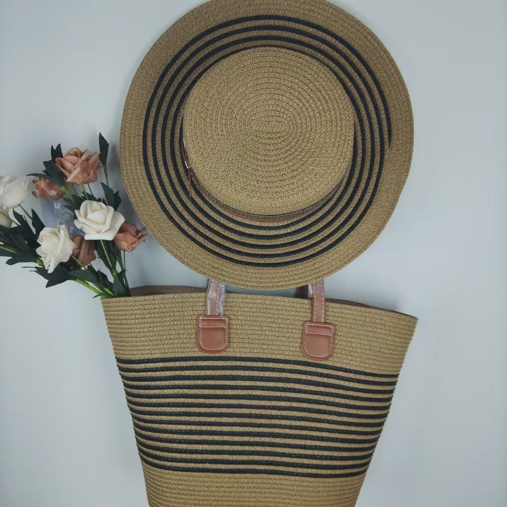 Strandtasche und Sonnenhut Set Brehn