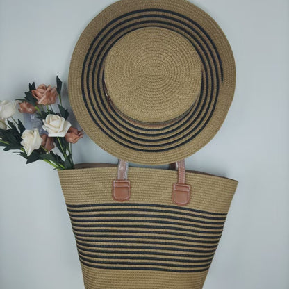 Strandtasche und Sonnenhut Set Brehn