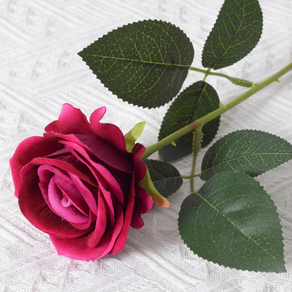 Elegante Seiden schwarze Rosenstiel
