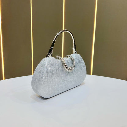 Rhinestone-Detail Abendhandtasche