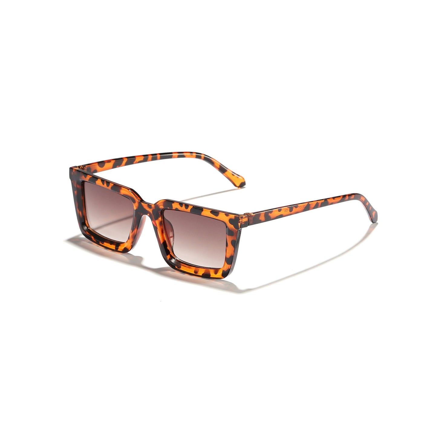 Damen moderne quadratische Sonnenbrille mit verspiegelten Gläsern Brehn