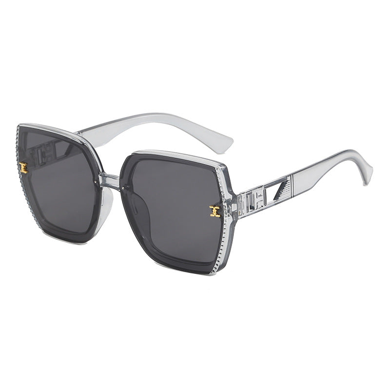 Damen quadratische Sonnenbrille mit hochwertigem Gestell und UV-Schutz Brehn