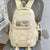 Multifunktionaler Gingham-Muster Rucksack