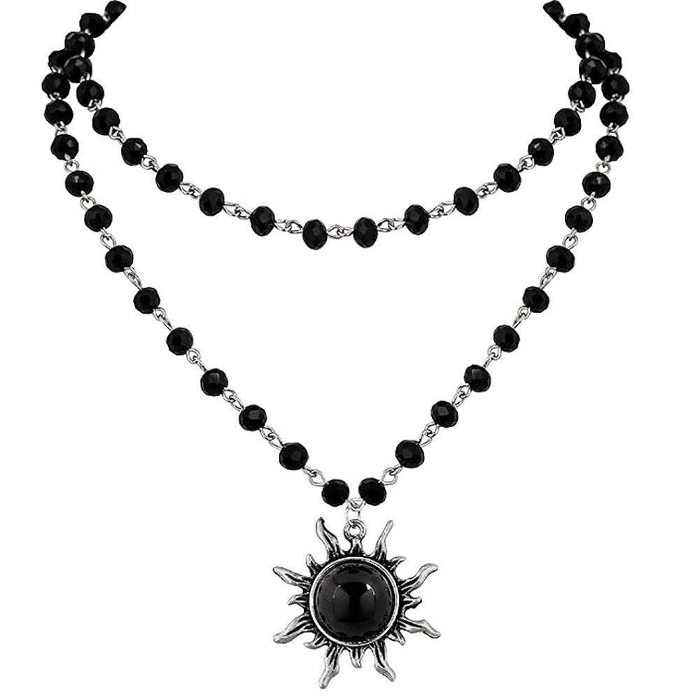 Schichteter Kristall-Mond Schmuckset Brehn