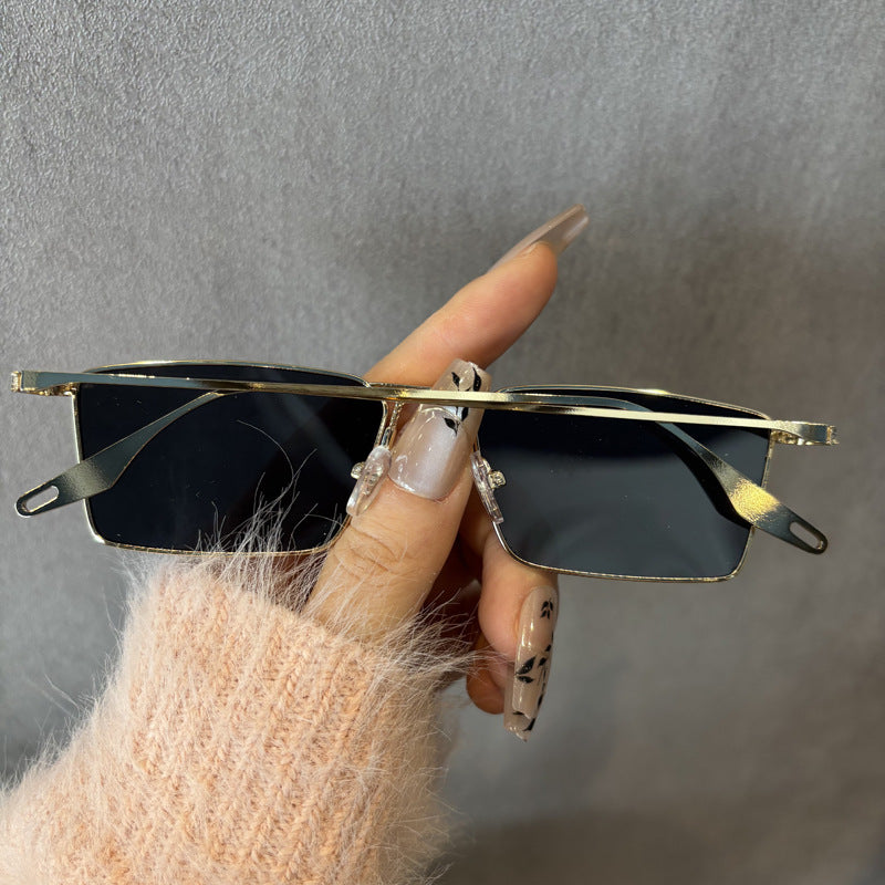 Chic Minimalistische Quadratische Sonnenbrille Brehn