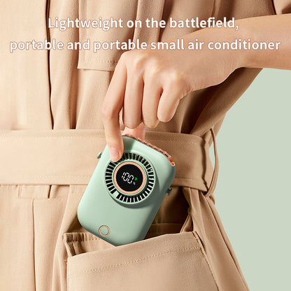 Unisex tragbarer digitaler wiederaufladbarer hängender Ventilator Brehn