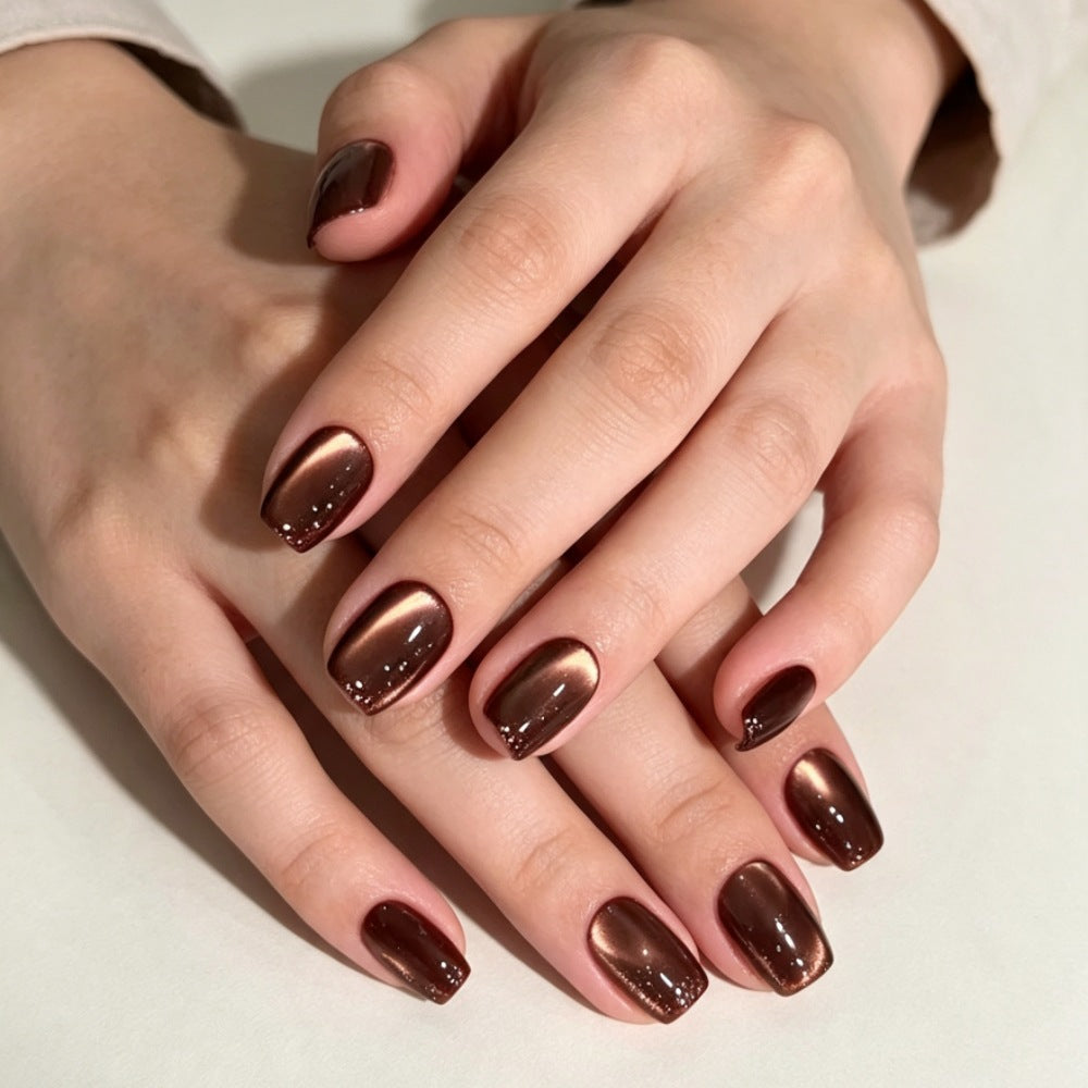Premium Glossy Press-On Nail Set mit elegantem Finish Brehn