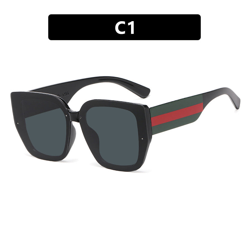 Damen oversized Sonnenbrille mit modischem Rahmen und UV-Schutz Brehn