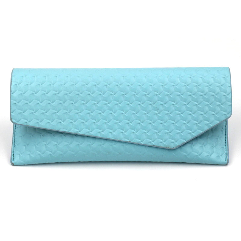 Strukturierte Leder Clutch Geldbörse Brehn