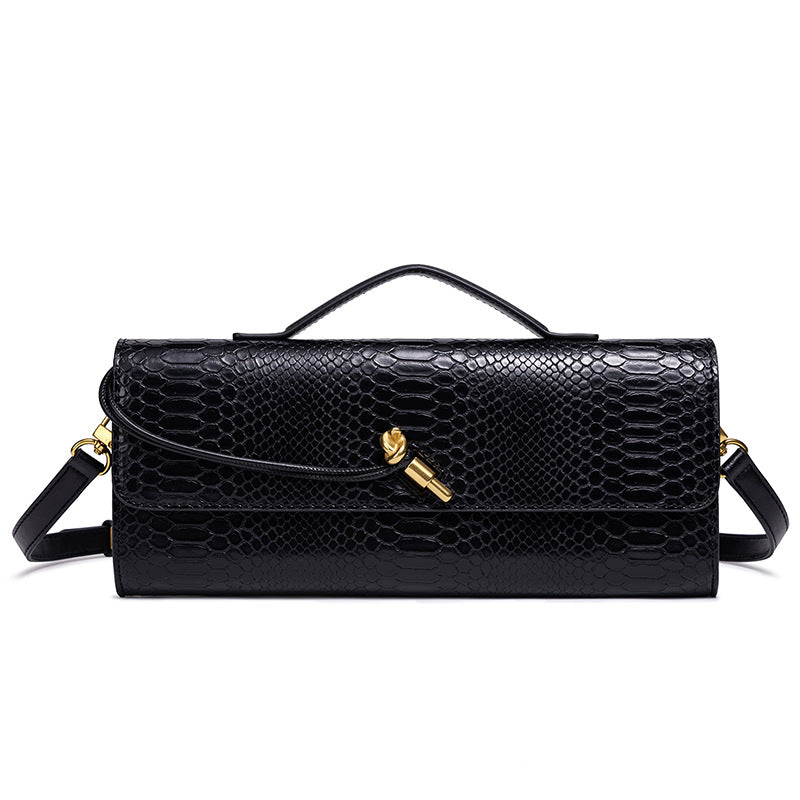 Prägung Schlangenprint Abend Clutch Brehn