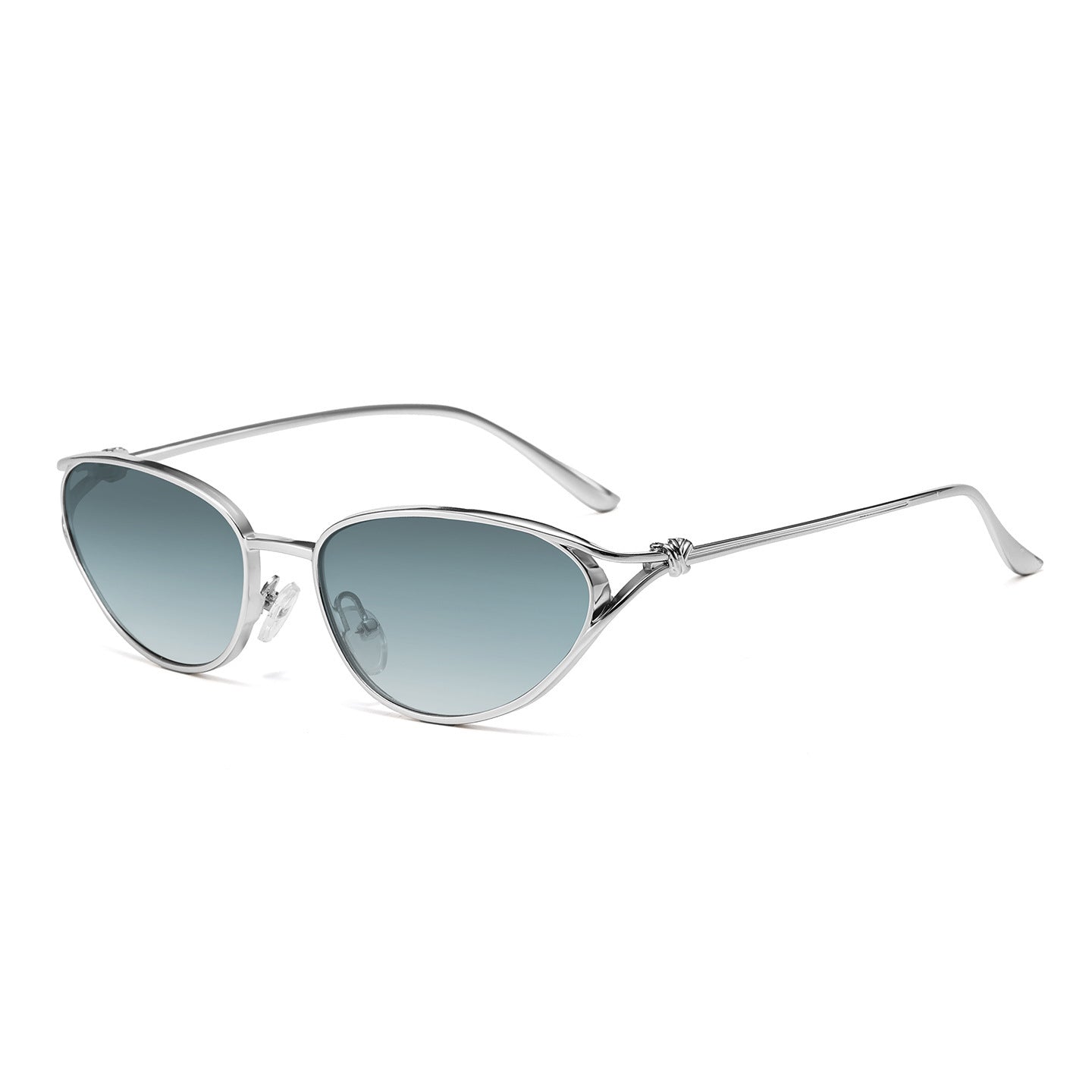 Cat-Eye Sonnenbrille mit eleganten metallischen Akzenten Brehn