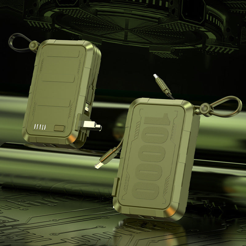 Tragbare Powerbank mit robustem Gehäuse und integrierter Schnellladefunktion Brehn