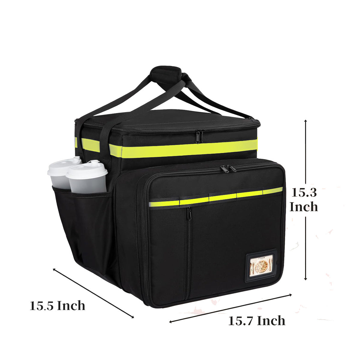 Damen Isolierte Mehrzweck-Liefertasche mit praktischen Außentaschen Brehn