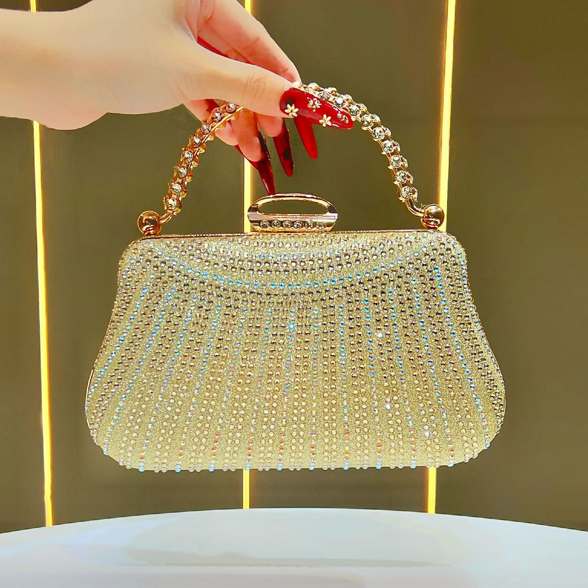Dekorative Strass Abendhandtasche