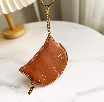 Charmante katzenförmige Münztasche