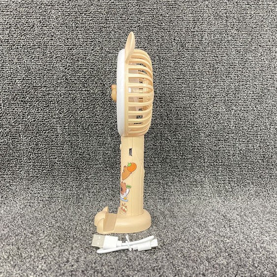 Unisex Tragbarer Handventilator mit LED-Licht und Tiermotiv Brehn