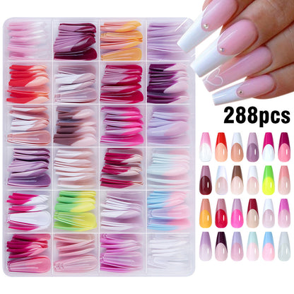 Premium Full Coverage Press-On Nail Tips Set