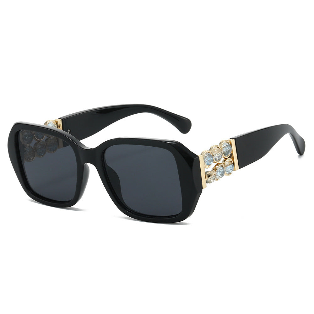 Dekorative Oversized Quadrat Sonnenbrille Brehn