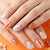 Künstlerisches Glitter Press-On Nagelset Brehn