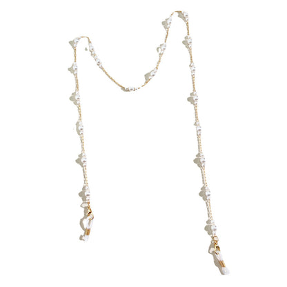 Elegante Perlenverzierte Brillen Kette Brehn