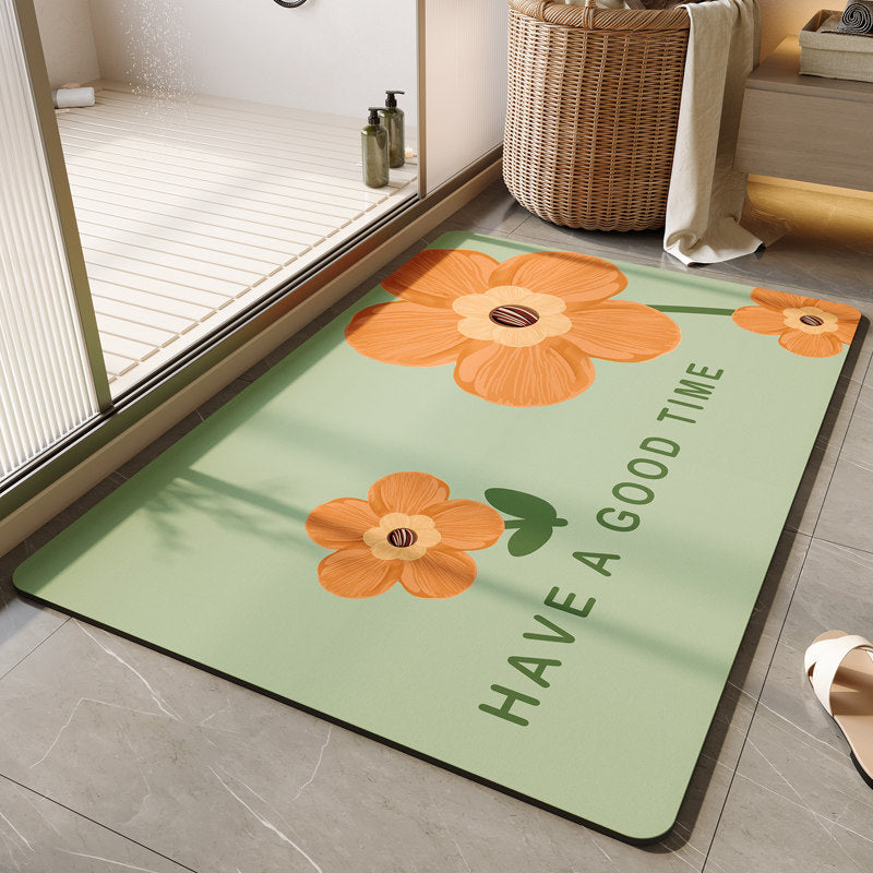 Dekorative florale Badematte Brehn