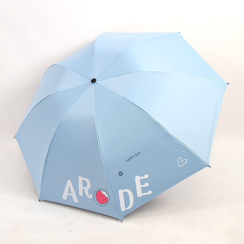 Damen Faltbarer Regenschirm mit fröhlichem Design Brehn