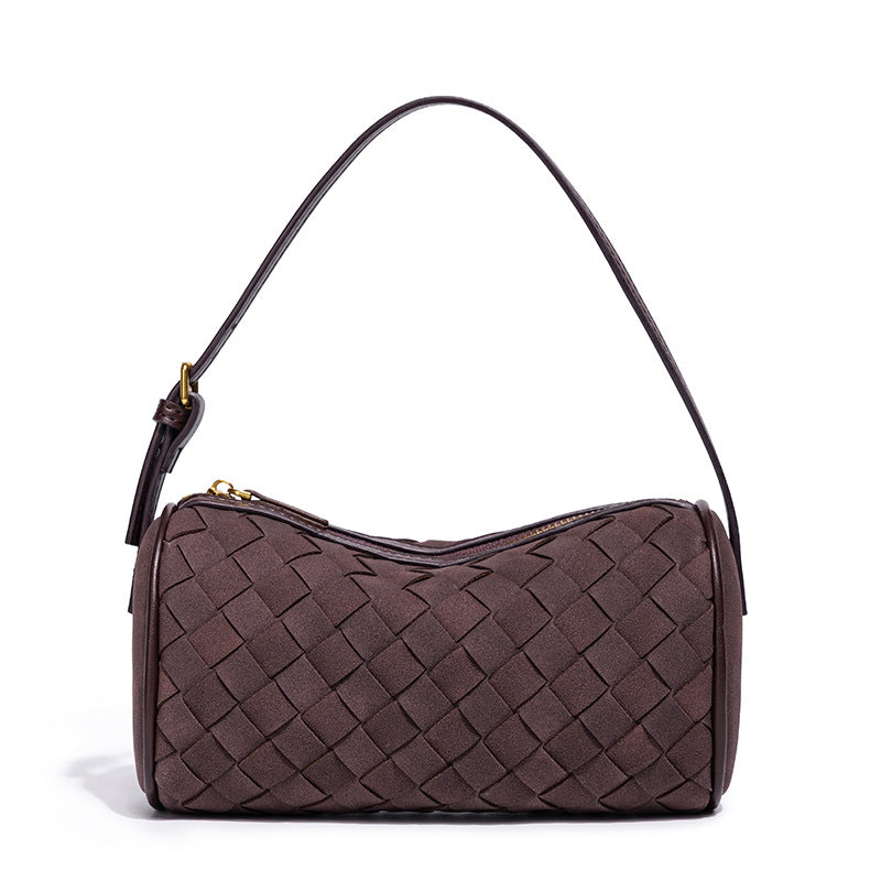Geflochtene Wildleder-Handtasche Brehn