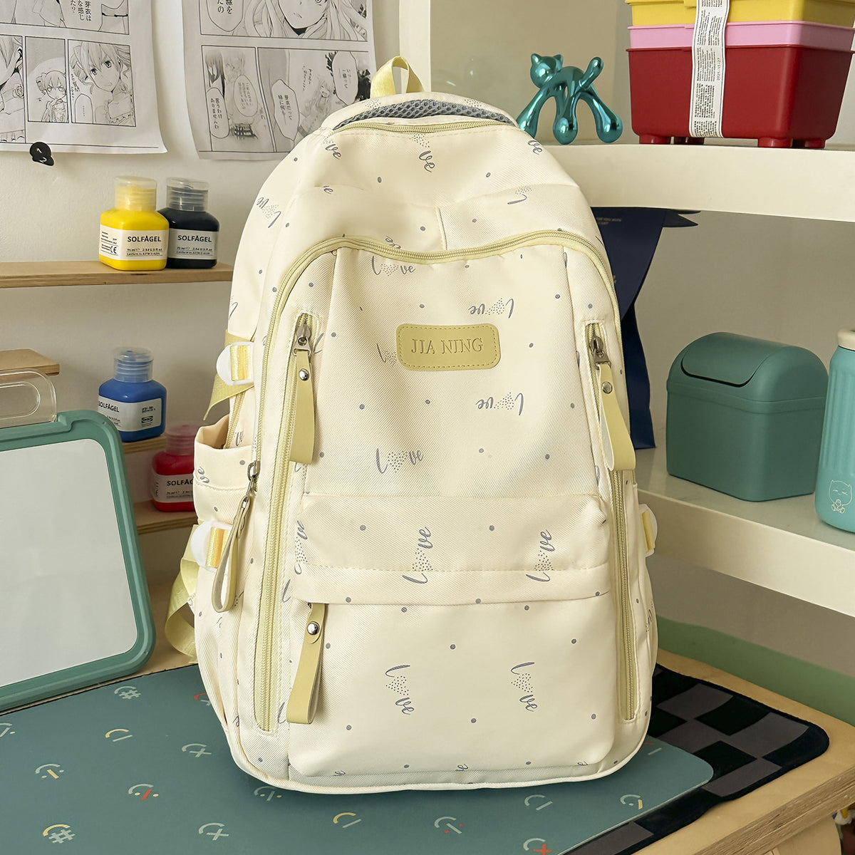 Stylische Love-Beschmückte Rucksack Brehn