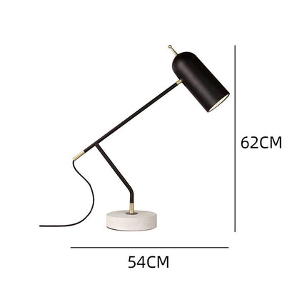Moderne verstellbare Schreibtischlampe mit Marmorbasis