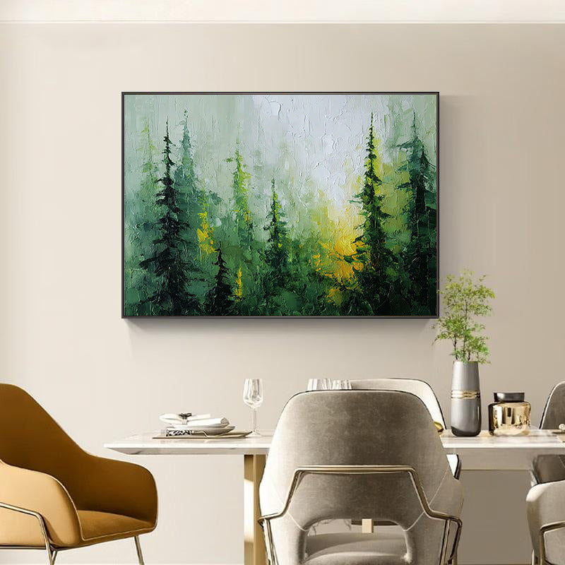 Texturiertes Waldlandschaft-Canvas-Kunstwerk