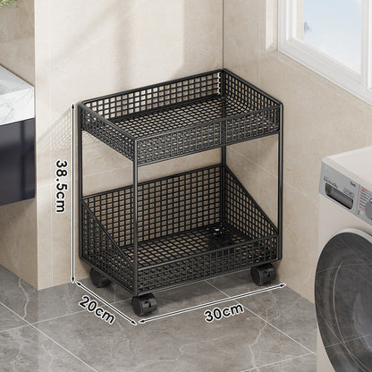 Kompakte dreistufige belüftete Metallgitter-Organizer-Regal für Arbeitsplatte und Schrank