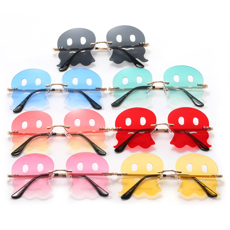 Damen verspielte Sonnenbrille mit lustigem Geisterdesign Brehn