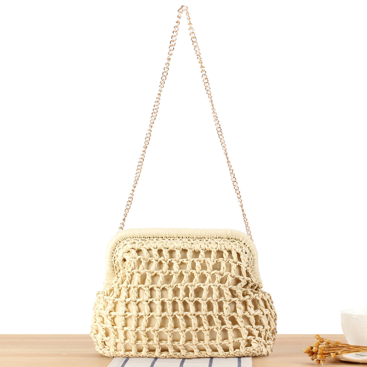 Designer Schultertasche mit Elegantem Faltenmuster Brehn