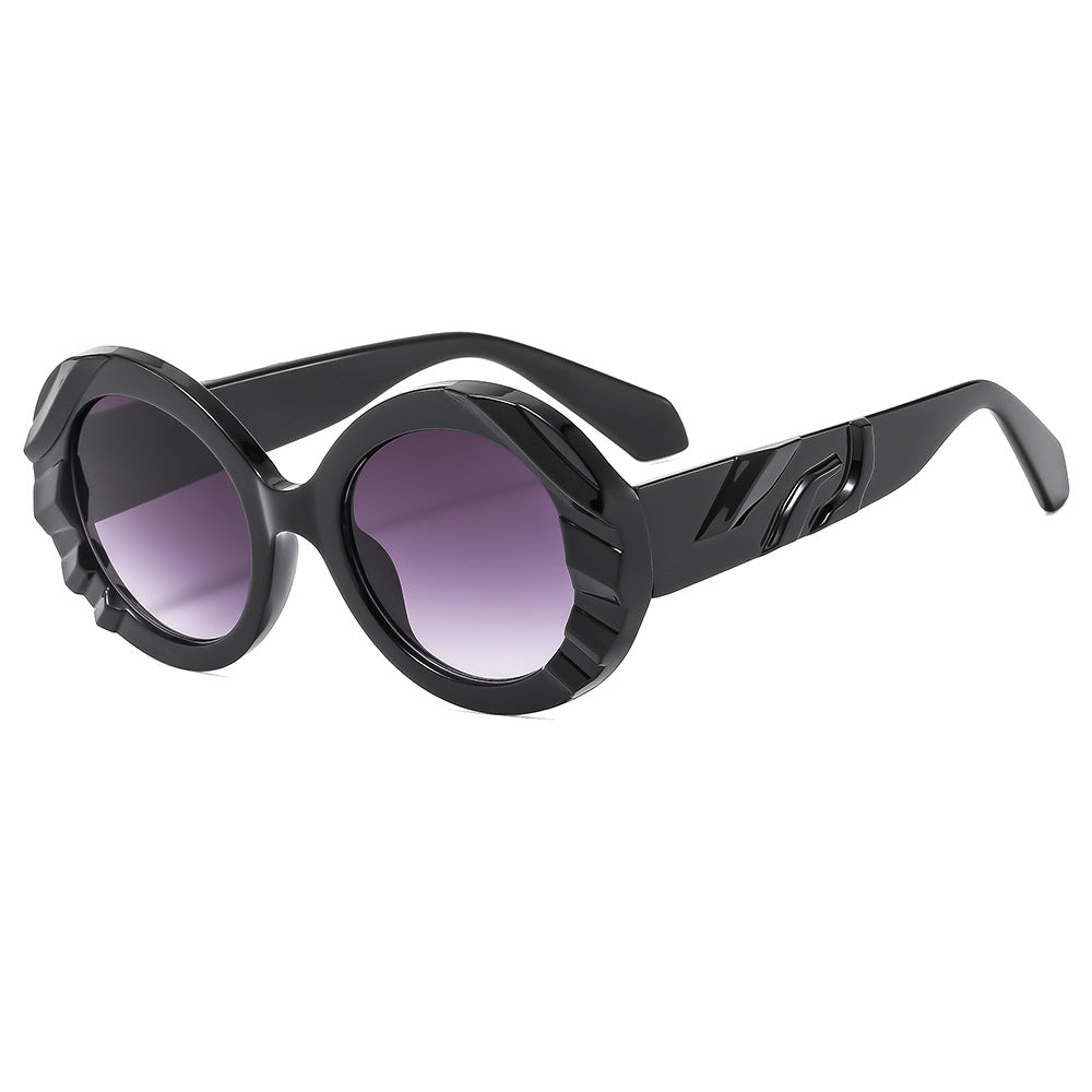 Damen Sonnenbrille mit einzigartigem, strukturiertem Rahmen und schützenden Gläsern Brehn