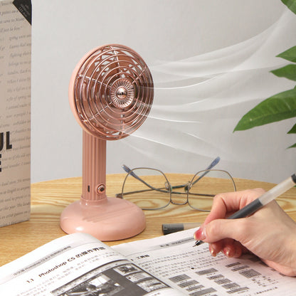 Damen Tragbarer Tischventilator im Retro-Stil Brehn