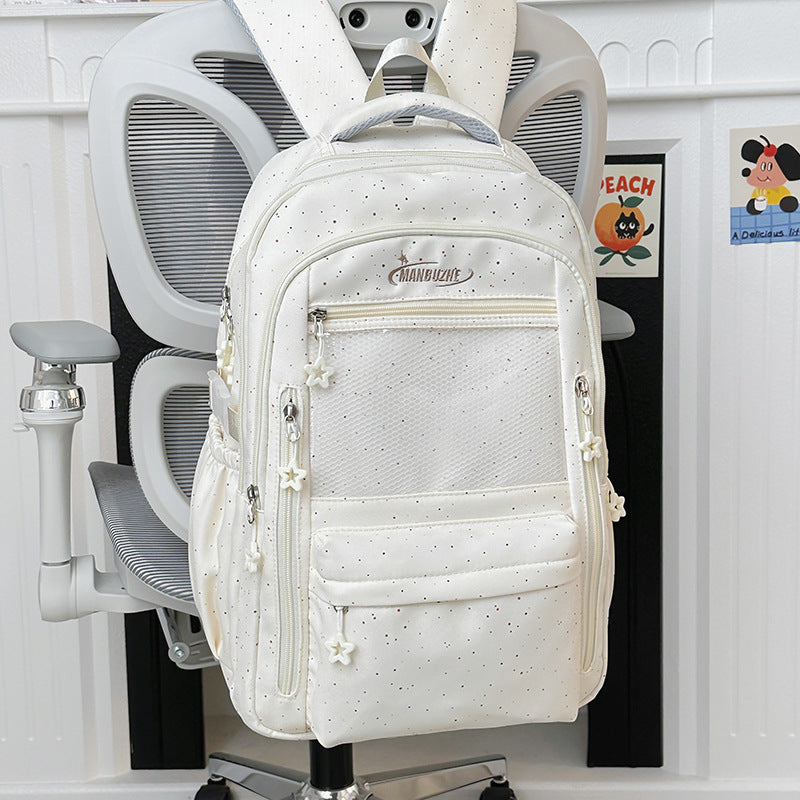 Stern-verzierte Mehrfach-Taschen-Schul-Rucksack