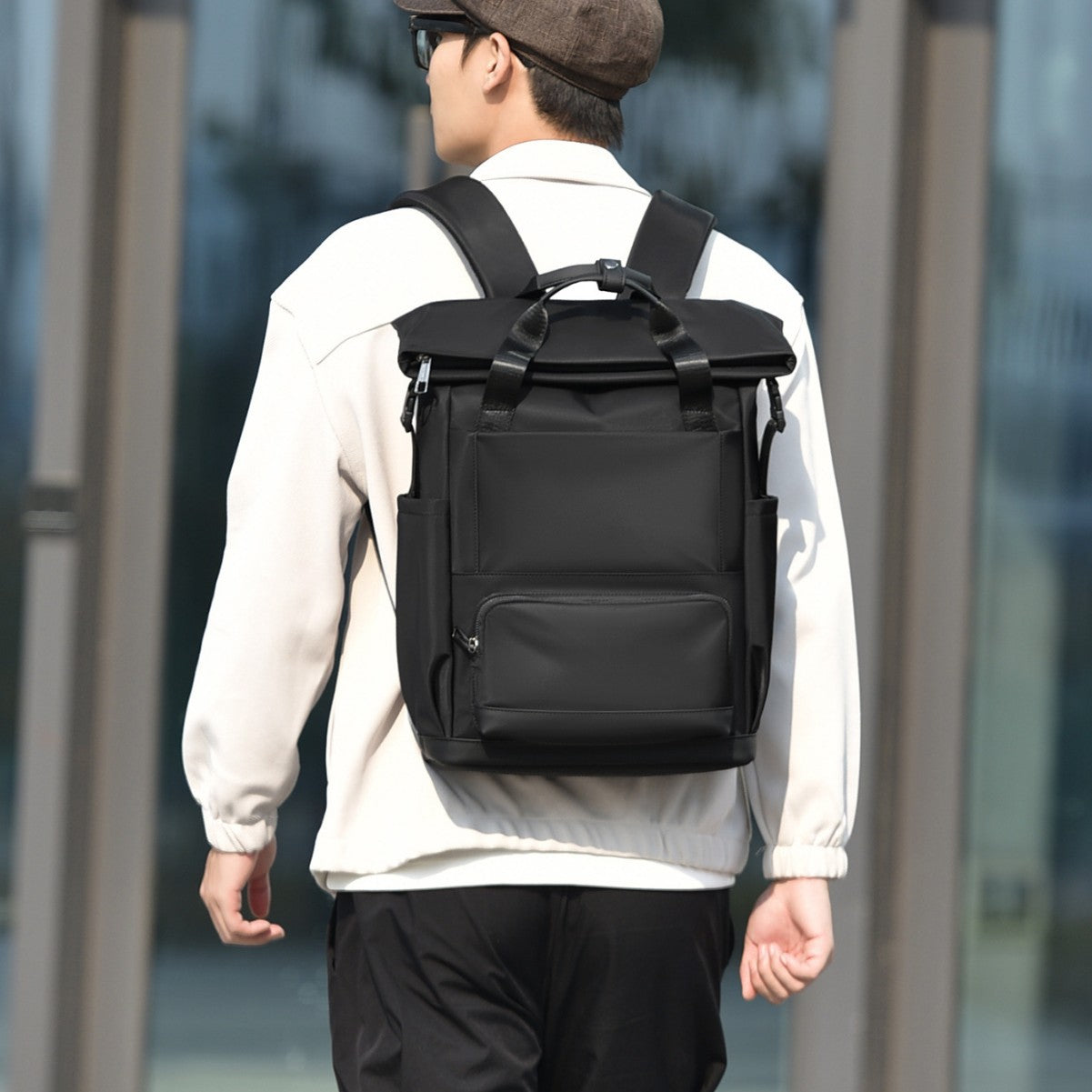 Langlebiger wasserdichter Roll-Top-Rucksack Brehn